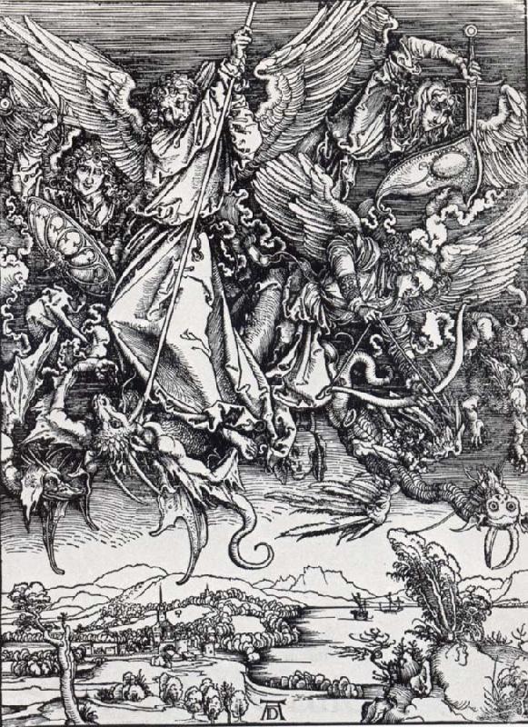Albrecht Durer St.Michael Battling the Dragon
